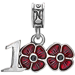 American Legion 100th Anniversary Poppy Charm (with Bail)